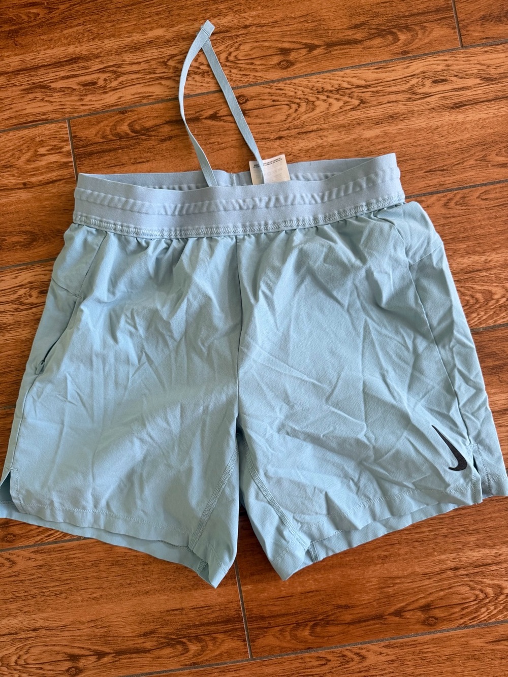 Nike Light Blue Yoga Dri-FIT Shorts